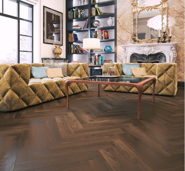 Кварцвинил Primavera Herringbone Орех Американский БРАШ43